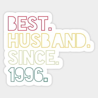 Best Husband Since 1996 - 26th wedding anniversary gift for him Sticker